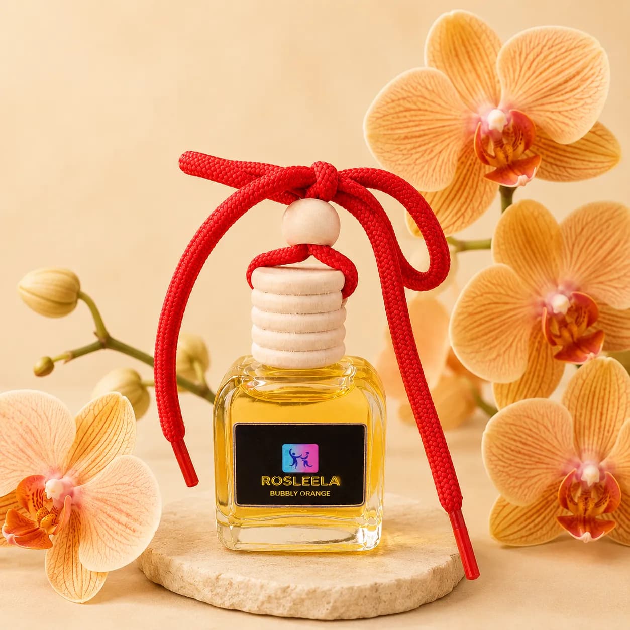 Bubbly Orange Car Perfume | Zesty Citrus Fresh Fruity Aroma(10 ml)